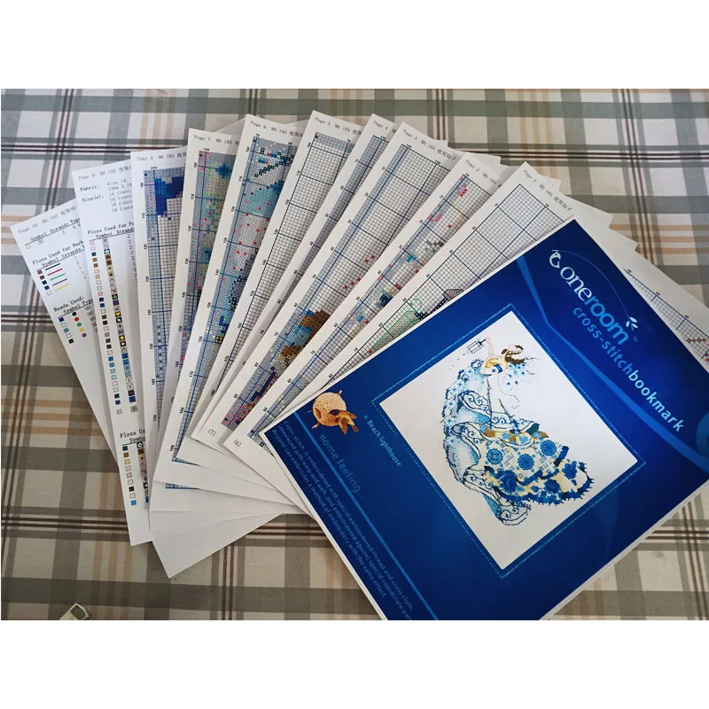 Zestaw do haftu Oneroom-DIY, DIY, DIY, haft krzyżykowy, zestaw do haftowania, 14ct, nić bawełniana, dla kobiety