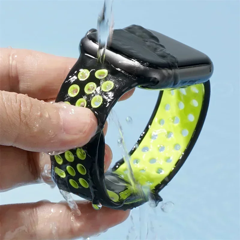 Силиконовые спортивные ремешки для Apple Watch 10 Band 46 мм 42 мм 45 мм 44 мм Ultra 49 мм 40 41 мм Браслет Pride iWatch Series 8 7 6 4 5 9 SE