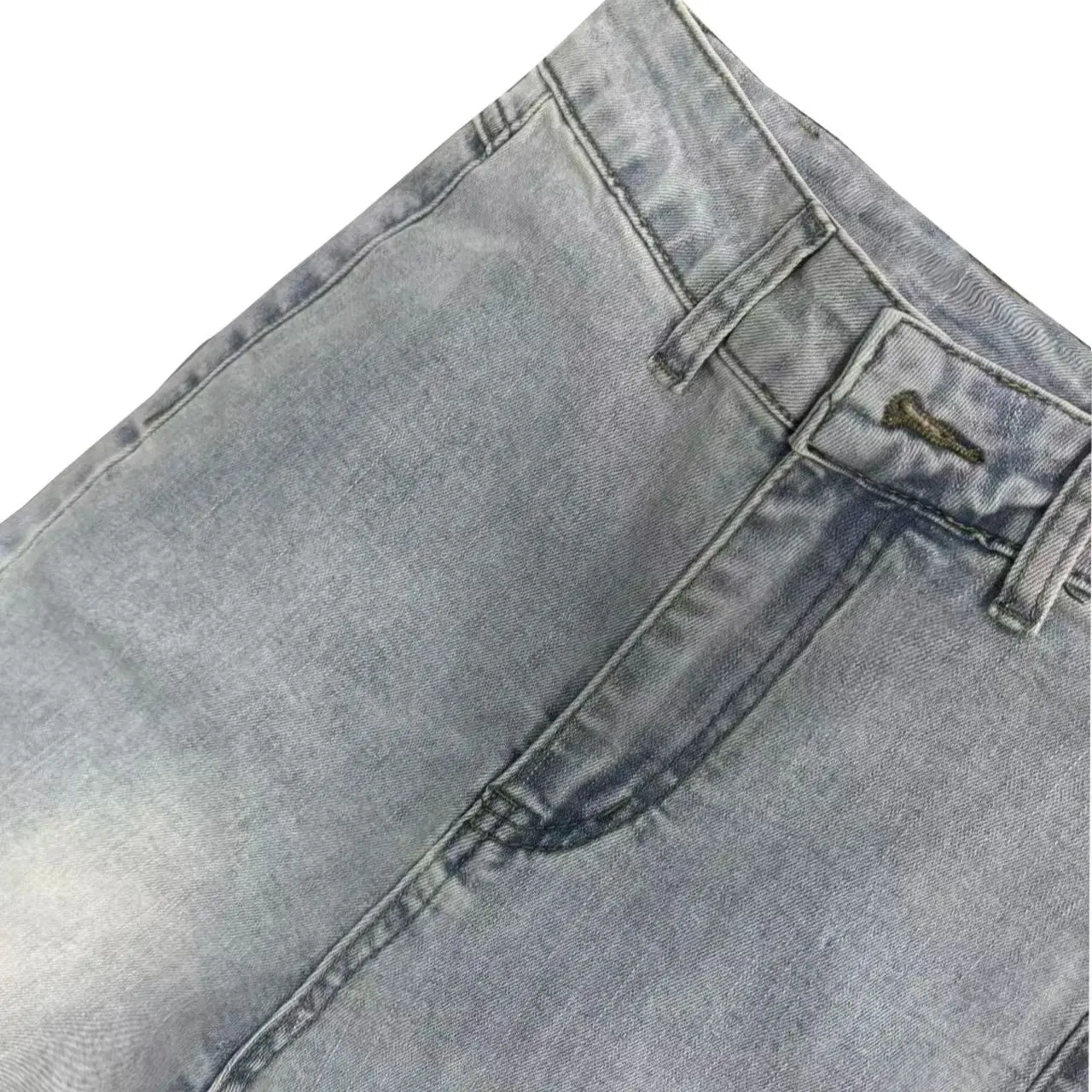 Słodkie pożądanie po trójwymiarowych, szykownych jeansach z kokardą damskie na lato 2025, z wysokim stanem, wyszczuplające biodra, rozszerzane spodnie (dłuższe)