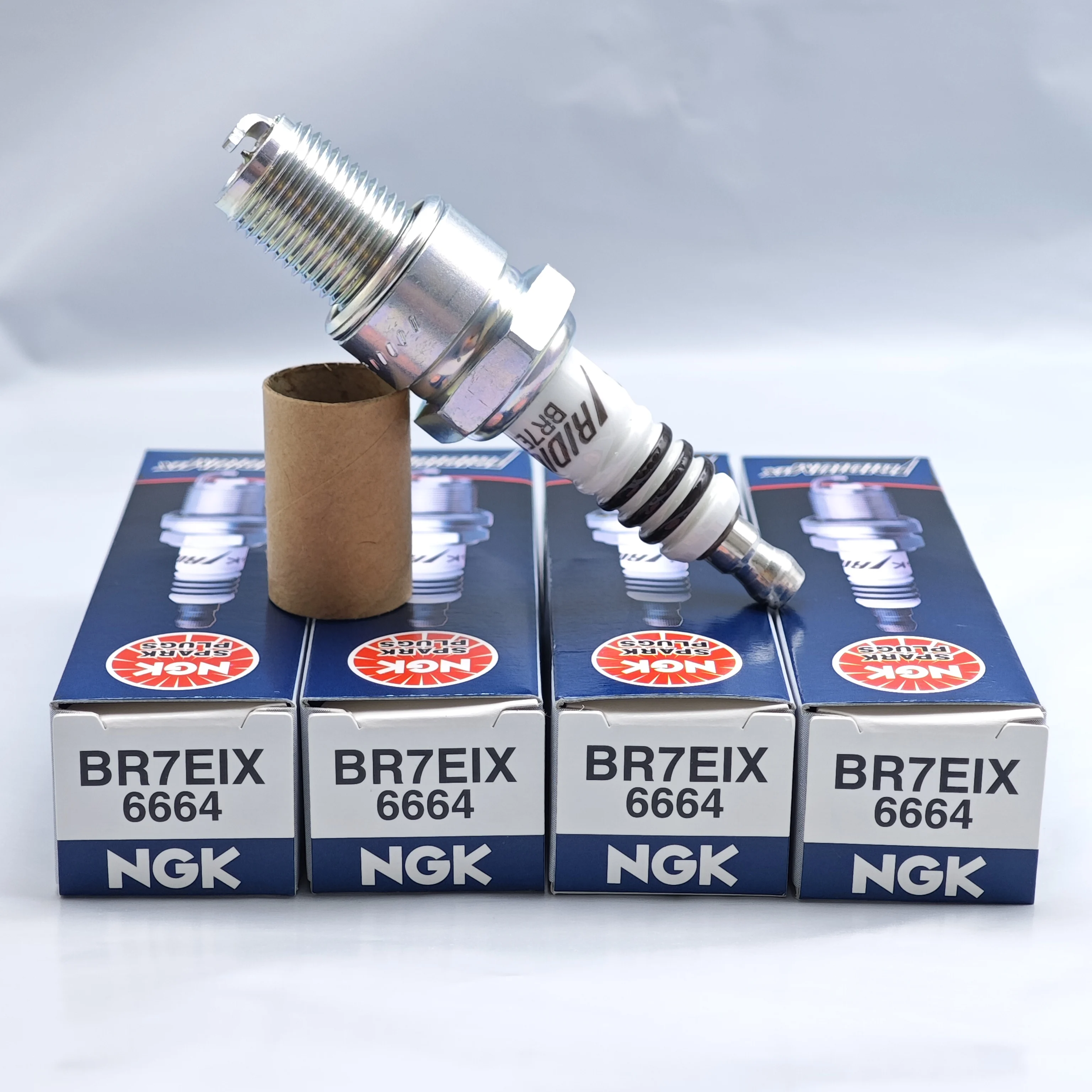 

4pcs Original NGK Iridium Spark Plug BR7EIX 6664 Upgrade BR7ES B7ES
