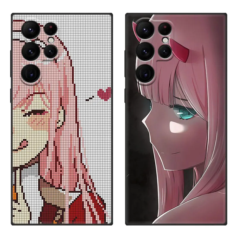 Zero Two Darling in the FranXX Cartoon Case For Samsung Galaxy S24 Ultra S23 Plus S21 FE S22 Ultra S20 FE S10E S10 Lite S9 Plus