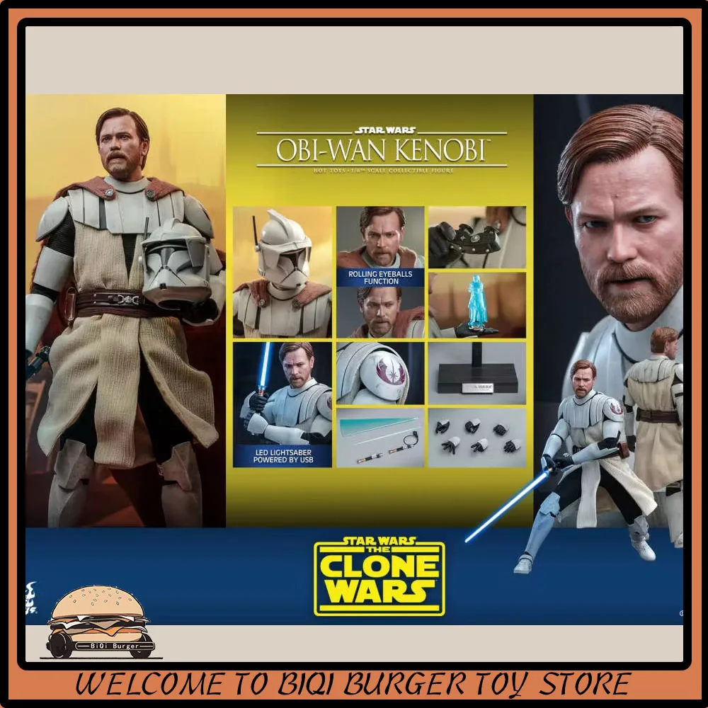 Figura de acción Original de Star Wars, juguete de colección de estatua de Obi-Wan Kenobi, 1/6 HT TMS095