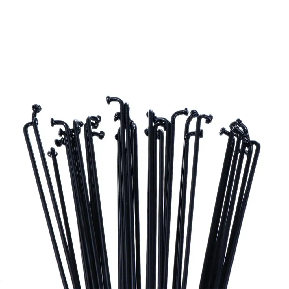 Schwarze Fahrradzubehörteile 170mm-290mm 27,5 Zoll Rennrad 700C Räder Speichen Nippel Edelstahl Fahrradspeichen – Detail 2