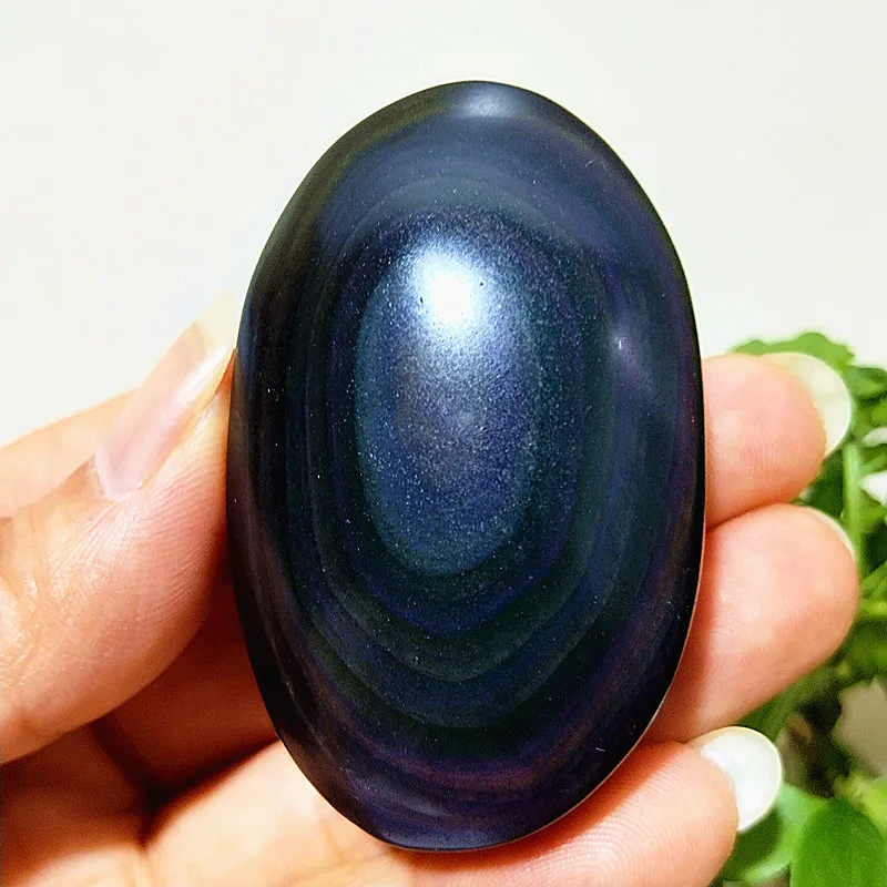 Natural Will Glow Colours Light Obsidian Palm Joist Sorcery Meditation Spiritual Healing Feng Shui Crystal Room Ornaments