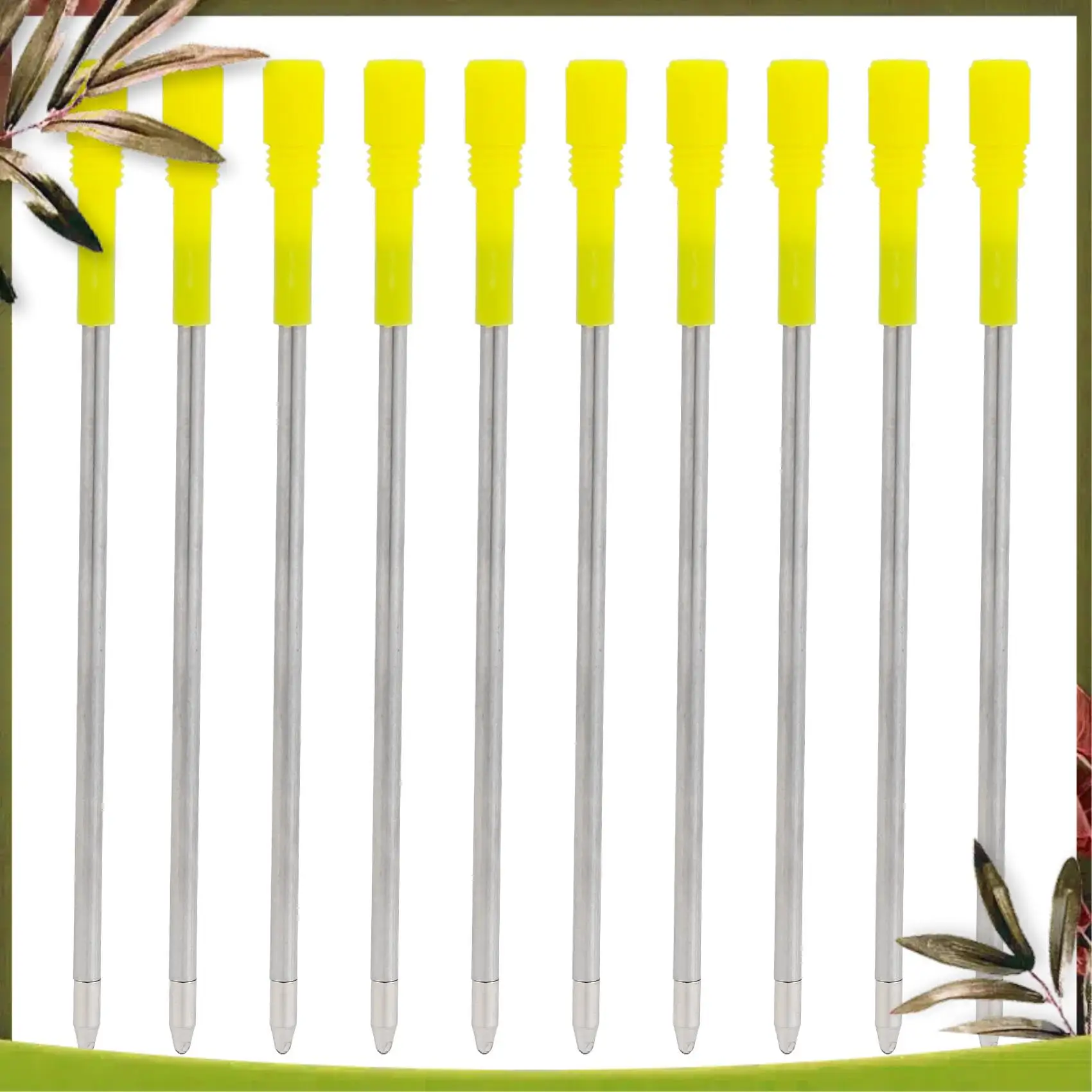 ใหม่-50 ชิ้น 3.2 นิ้วสีดําและสีฟ้าหมึกปากกาลูกลื่นเปลี่ยนเติม Smooth Writing Ball Point ปากกาเติมสําหรับ Big Crysta