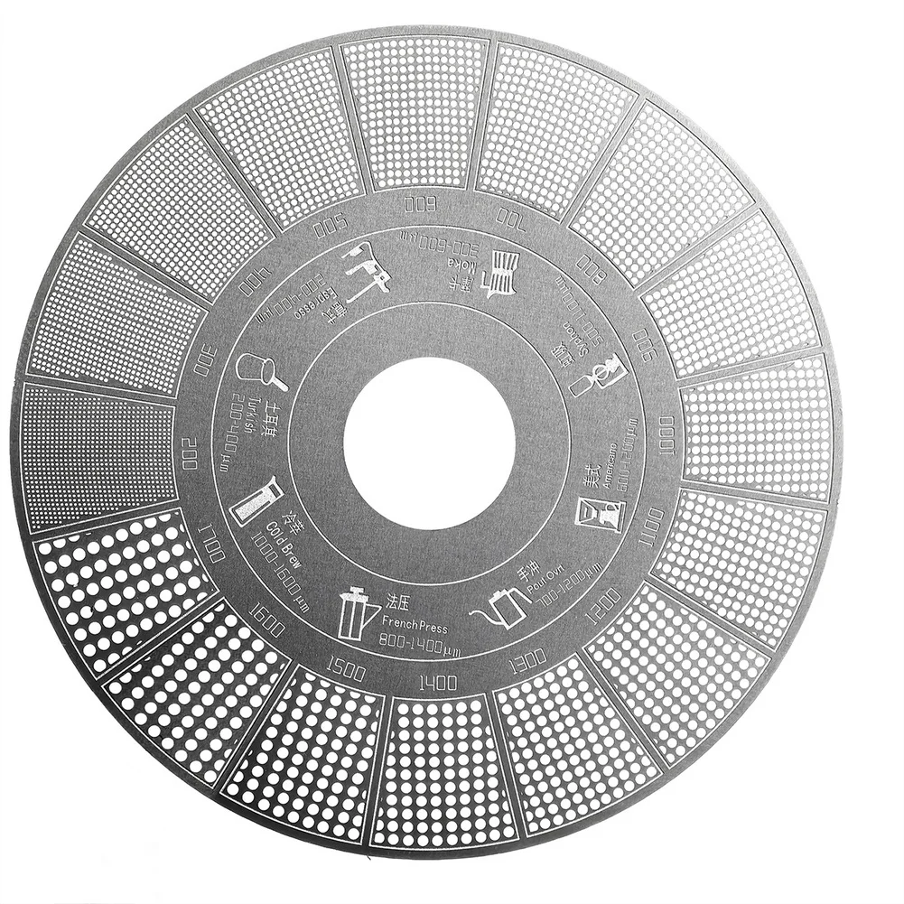 Home Brewing Grind Size Reference Coffee Grind Size Reference Coffee Filter Espresso Guide Precision Measurement Clear Markings