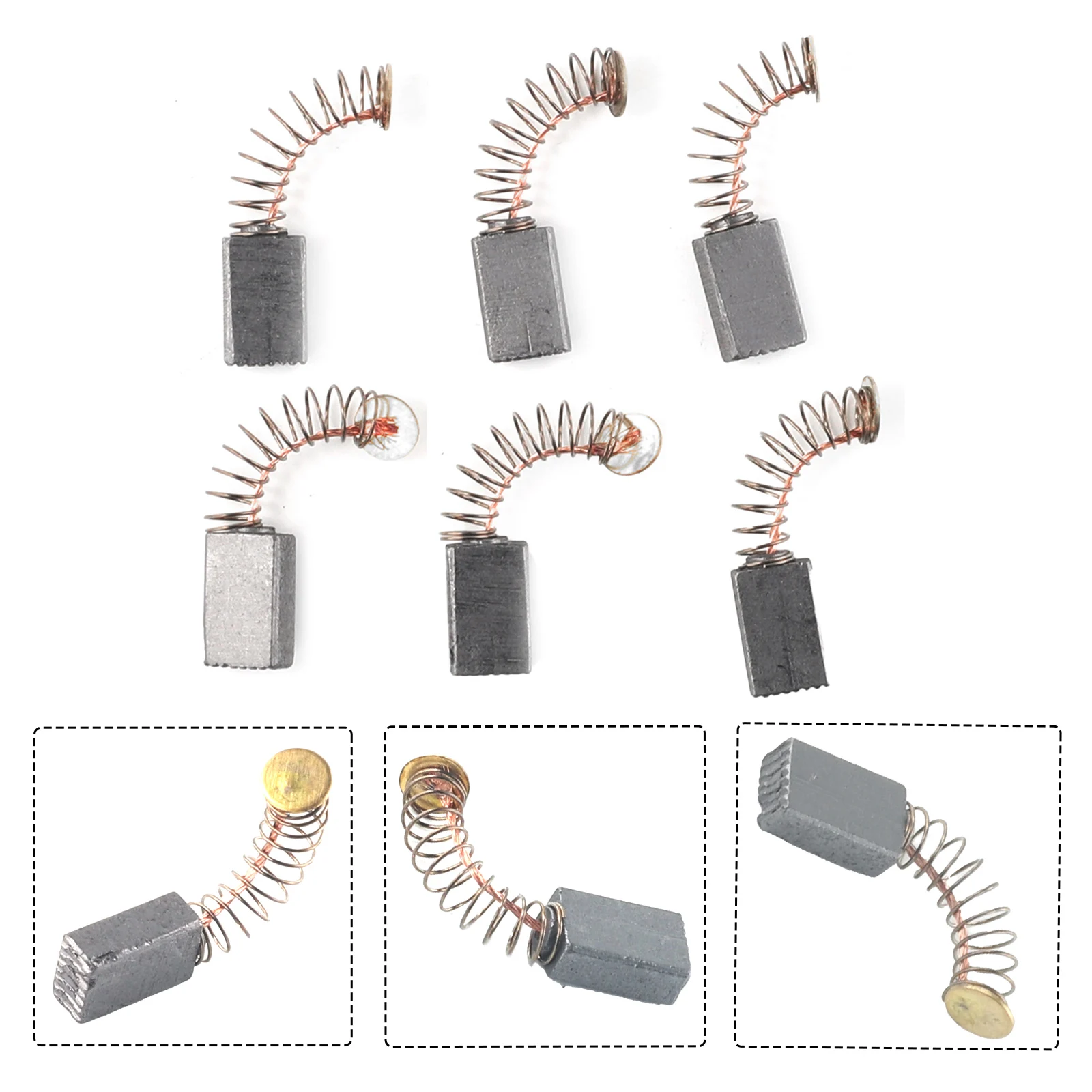 Replacement Carbon Brushes Hair Dryers Mixers Part Set Trimmers Alternatives Angle Grinders Carbon+Metal Useful