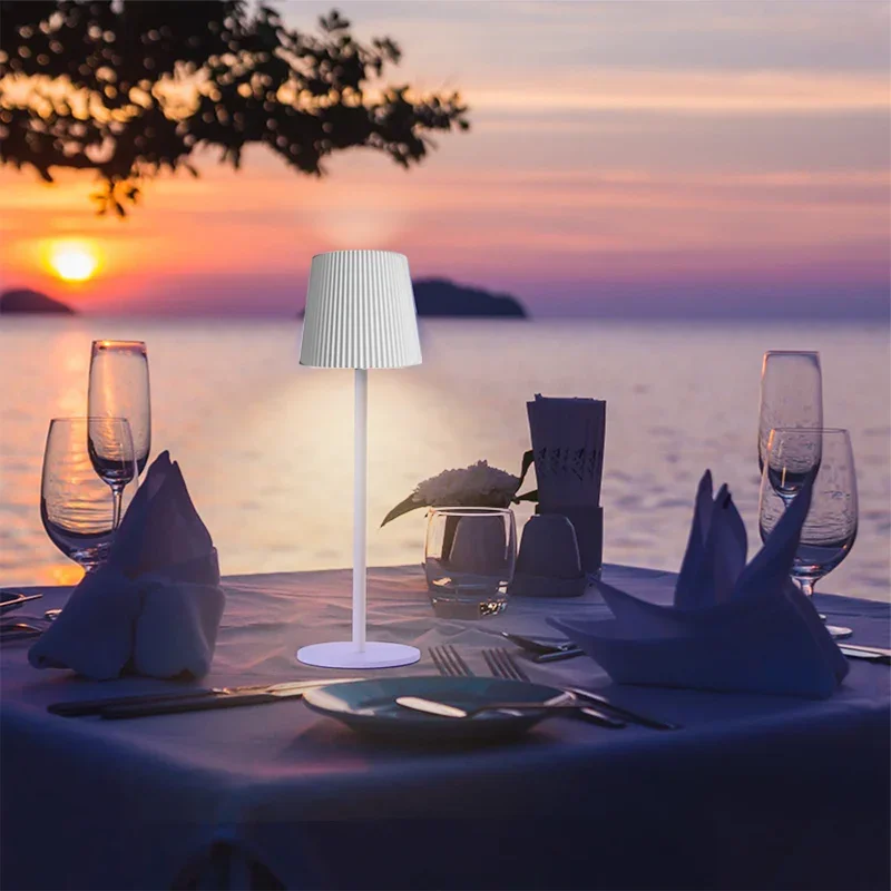 مصباح زجاجة النبيذ اللاسلكي مصباح طاولة قابل لإعادة الشحن التحكم باللمس زجاجة النبيذ ضوء يعتم LED الجدول مصباح جو ضوء الليل