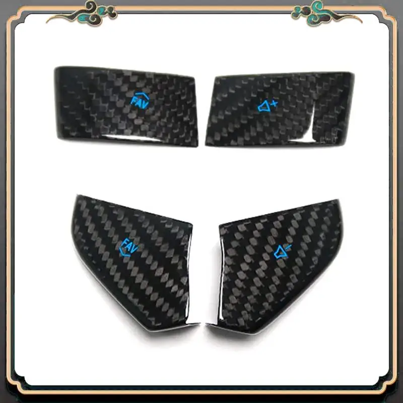 

M45K-Carbon Fiber Car Steering Wheel Button Decals For Corvette C8 2021-2023