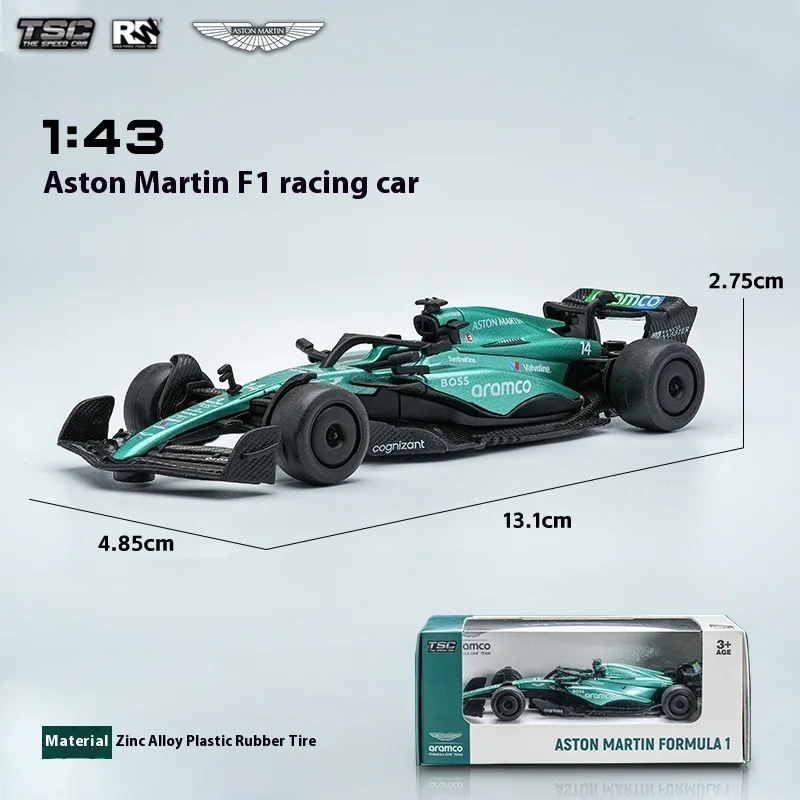 

TSC The Speed Car 1:43 Car Model Aston Martin F1 Racing Simulation Car Model Alloy Car Toy Desktop Ornament Car Model Collection