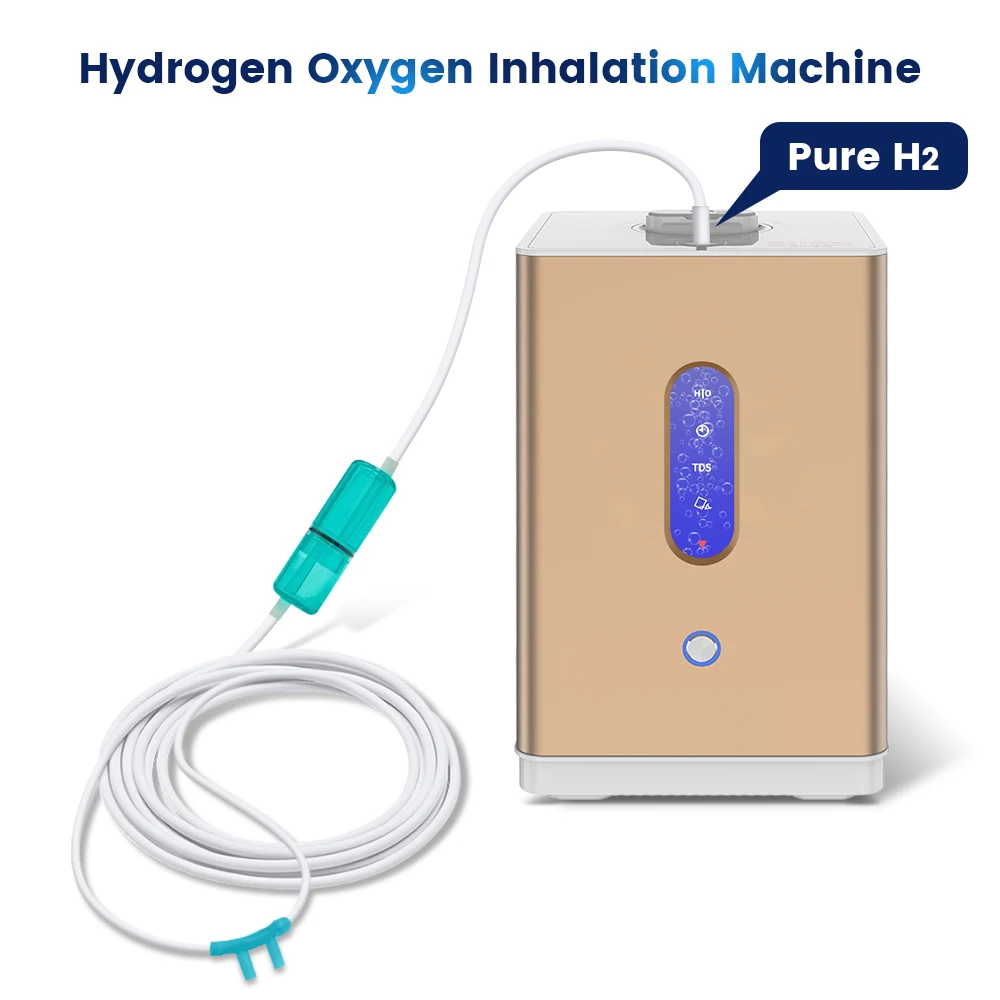 Portable Hydrogen Inhalation Therapy Machine 225ml Hydrogen Oxygen Inhalation Generator PEM Hydrogen Inhaler for Home Office