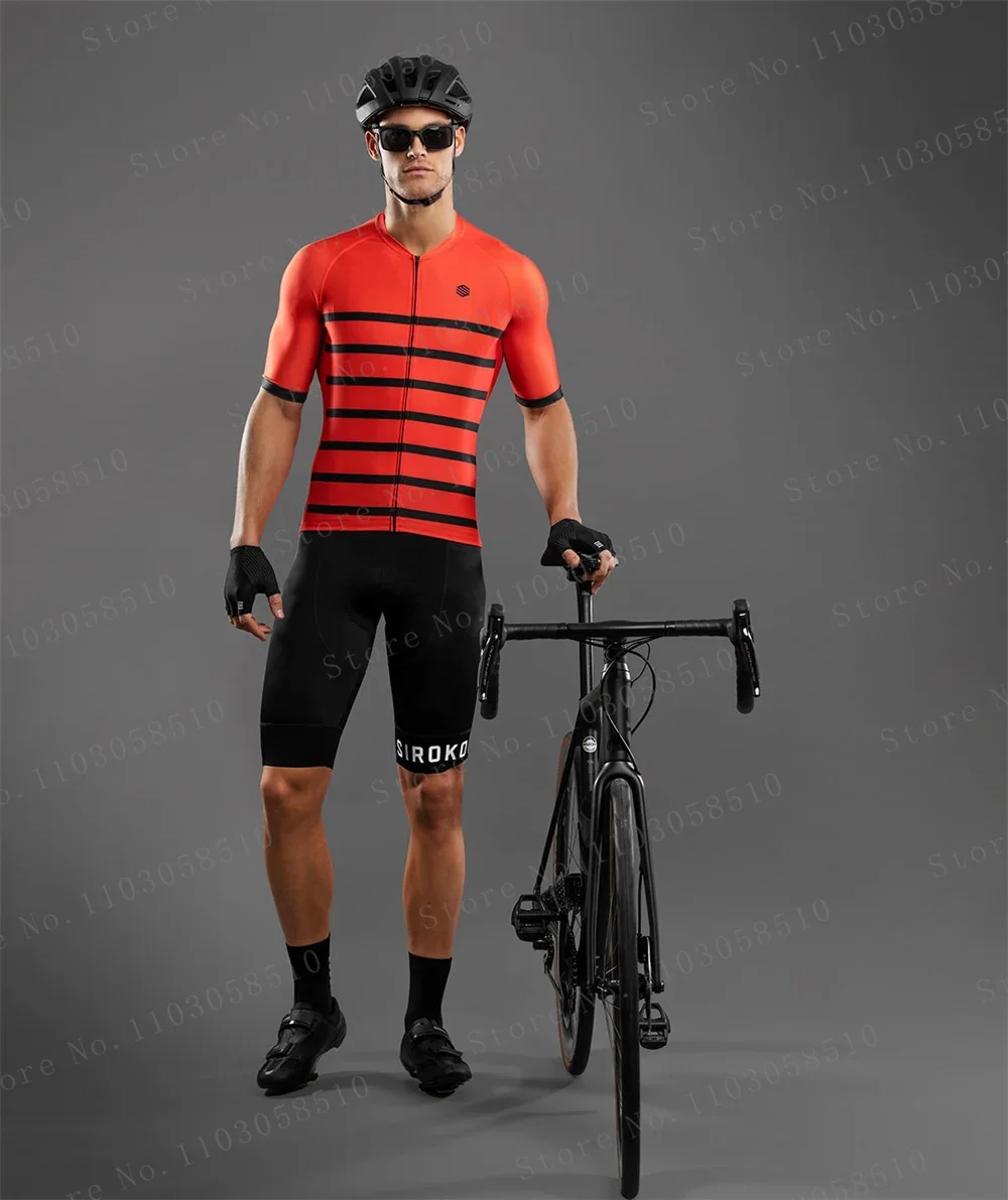 SIROKO New Cycling jersey Sets Bike Men\'s Cycling Clothing Summer Short Sleeve MTB Bicycle Bike Clothes Ropa Ciclismo Hombre new