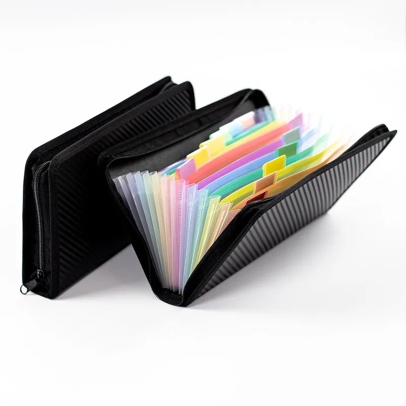 A5 13Grid Convenient Multi-layer Storage File Bag Student Office Stationery Supplies Document Organizer