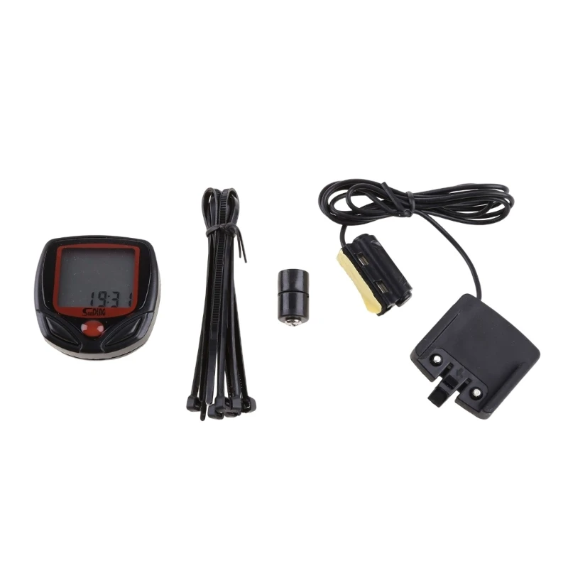 Cycling Stopwatch Waterproof Bike Computer LCD Digital Display Odometer Speedometer Riding Bike Accessory