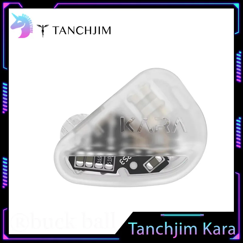 Tanchjim Kara Iem Wired Earphones 1dd 4ba Hybrid Driver High Quality Custom In-Ear 0.78mm Detachable Cable Monitor Earphone Gift