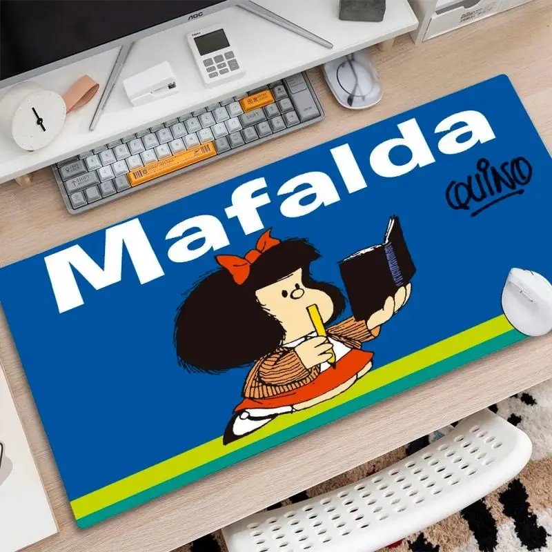 Funny Mafalda Pattern Mouse Pad for Home Room Laptop Decor Pads Gamer Computer Keyboard Desk Mat Gaming Accessories Mousepads