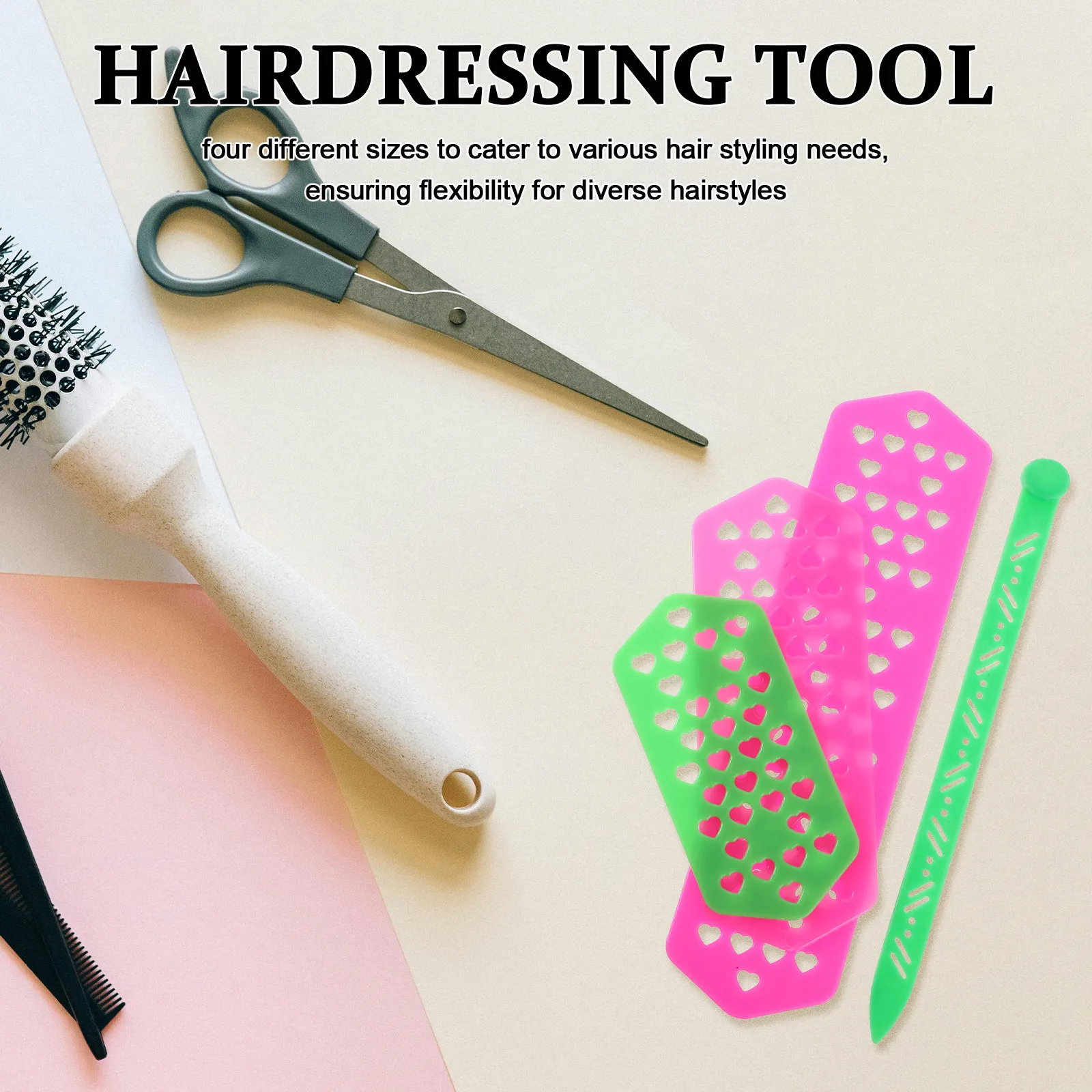

50Pcs Heat Resistant Non Trace Perm Plates Hairdressing Plates Insulation Wave Clips Curling Rods Portable Hair Perming Tool Set