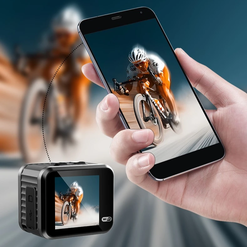 

Action camera 4K ultra-clear anti-shake motorcycle driving recorder portable fishing vlog camera