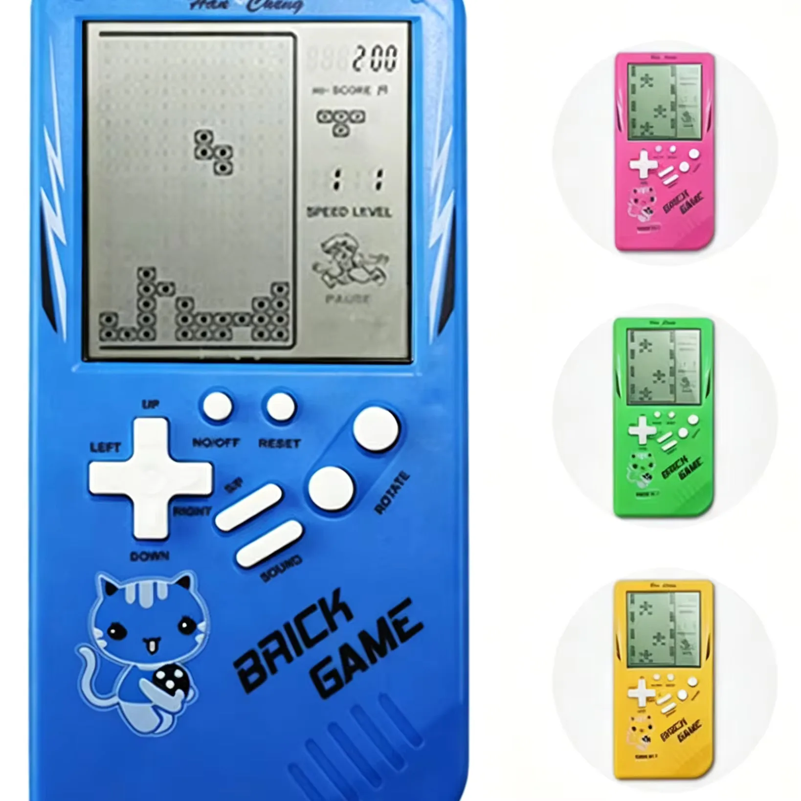 Classic Retro Handheld Game Console Large Screen Electronic Puzzle Game Toy for Kids view 5