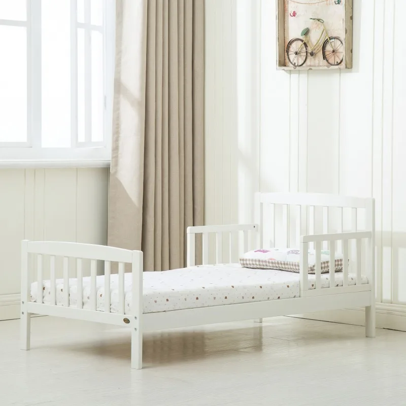 High-quality solid wood walking bed, pine bed frame, walking bedroom, white