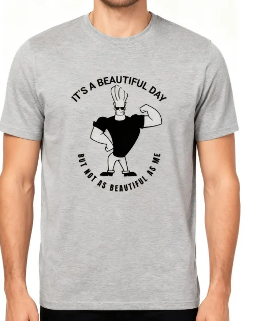 تي شيرت ممتع للرجل الجديد جوني برافو. هذا يوم رائع. أفضل هدية رائعة للرجال. بلوزة مريحة من القطن الخالص بأكمام قصيرة