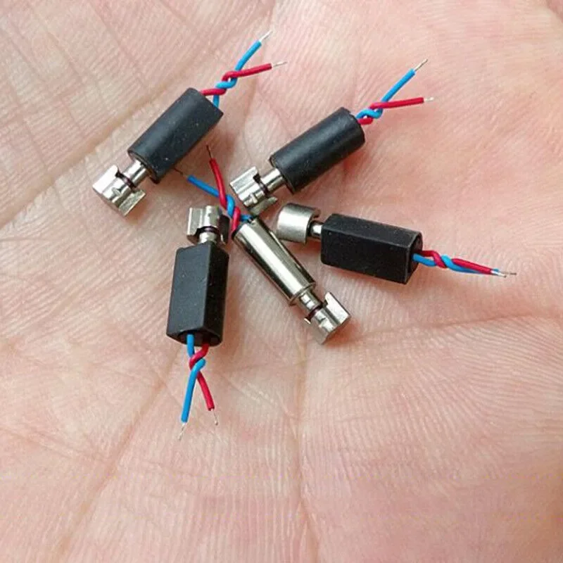 5PCS DC 3V 3.7V Mini 3.2mm Diameter Coreless Vibration Vibrating Motor with Eccentric Wheel for Toy Phone Pad Vibrator Massager