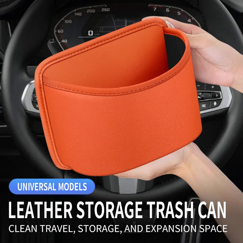 

Car PU Leather Storage Box Car Accessories Auto Door Cup Holder Hanging Umbrella Phone Buggy bag Garbage Collection Box