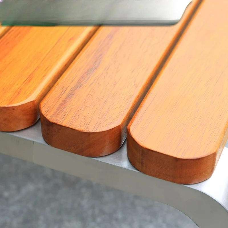 Anpassbarer doppelter langer Stuhl mit Park-Rückenlehne