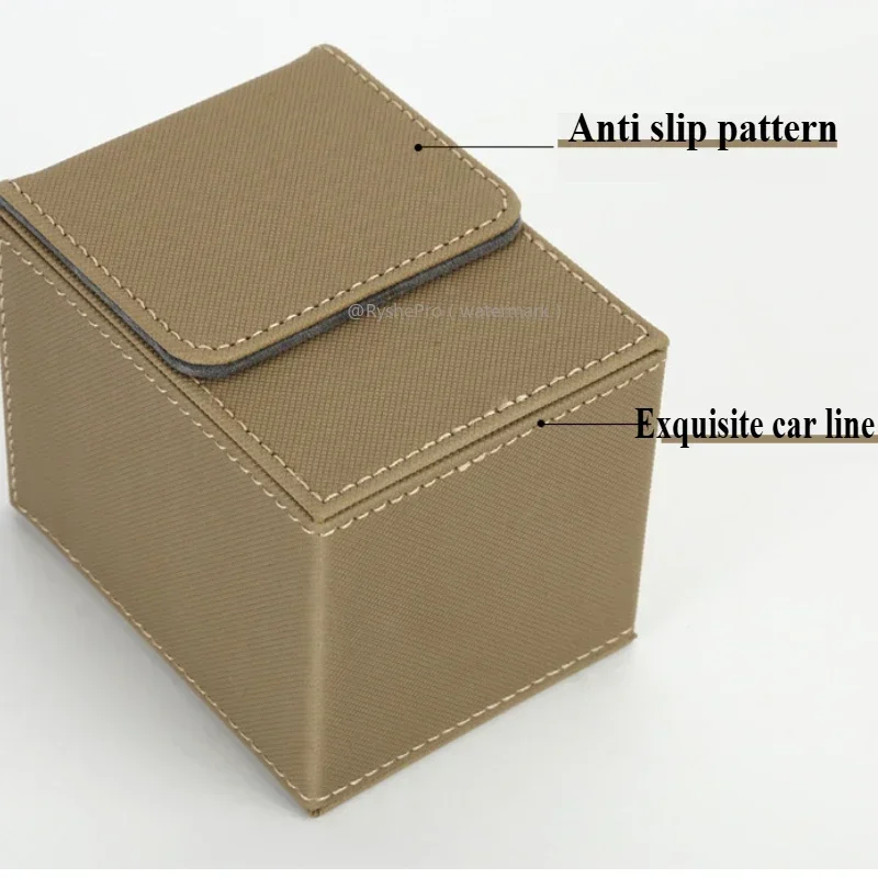 Коробка для колоды карт большого размера для 100+ карточек с рукавами и 2 разделителями Кожаный чехол для карточек премиум-класса с колодой для карточек Mtg