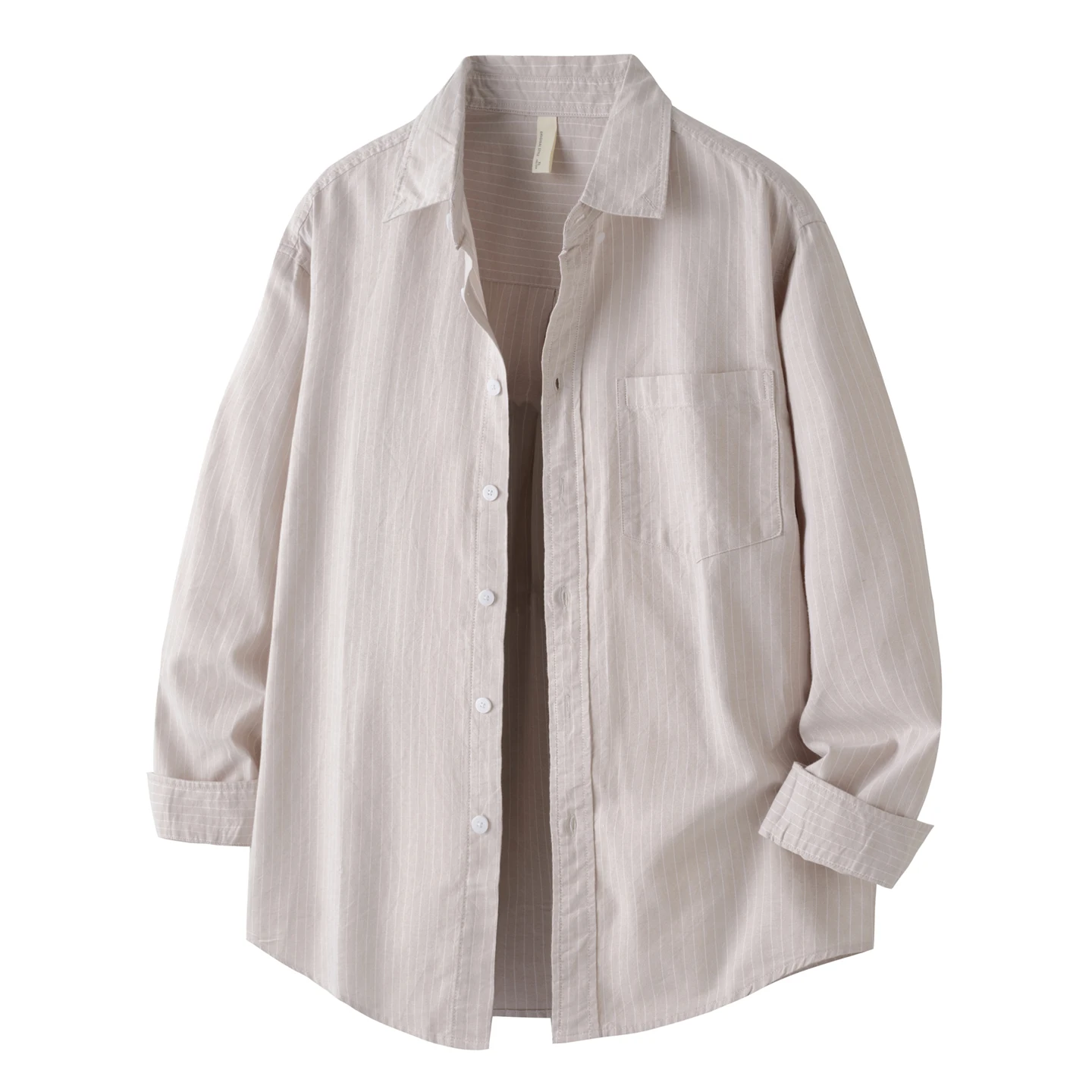 

Мужские полосатые рубашки с нагрудным карманом, хлопковые оксфорды, повседневные классические рубашки в рабочем стиле с длинными рукавами, мужские топы на пуговицах, рубашка