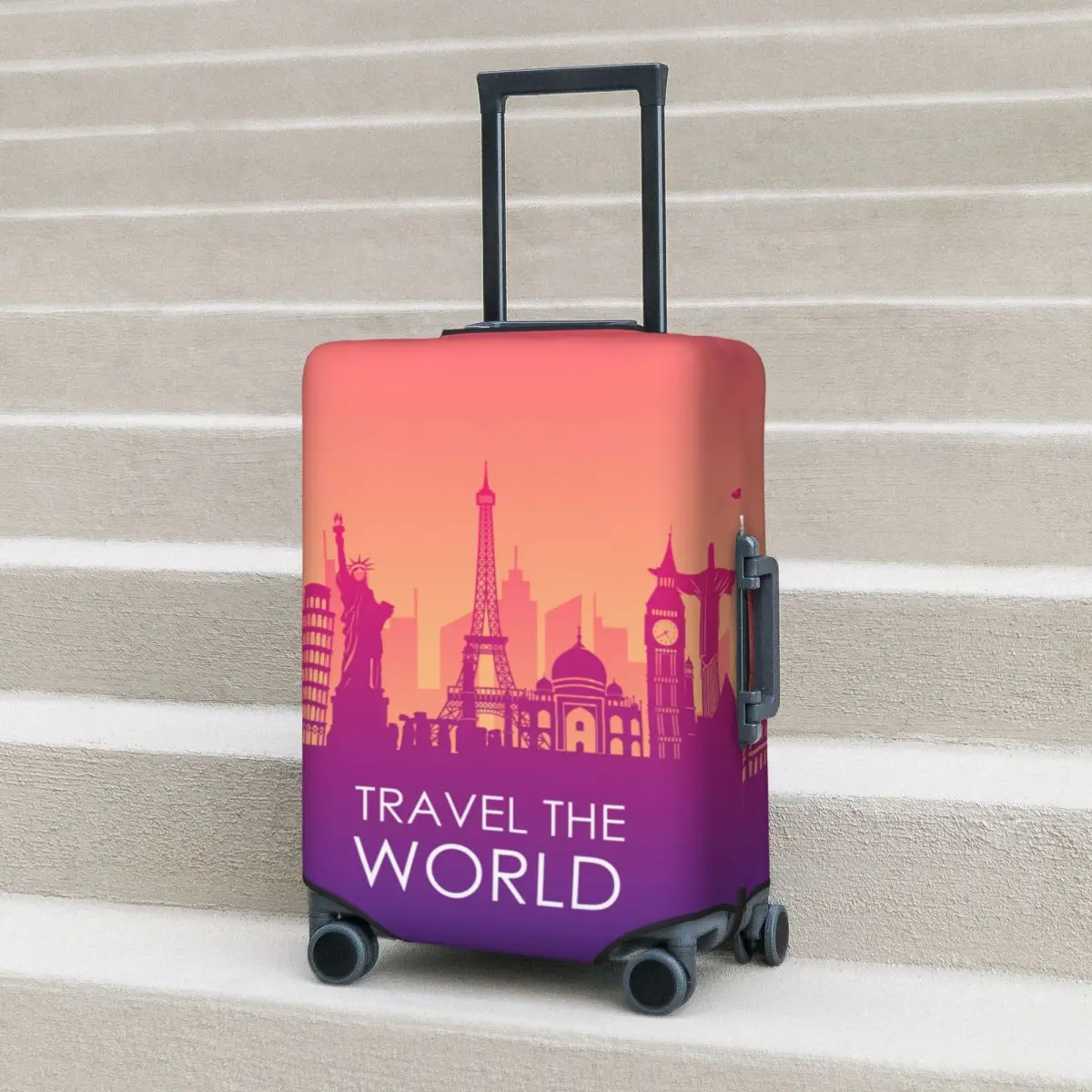 

Travel World Suitcase Cover Tourism Cards Useful Travel Protector Luggage Supplies Flight