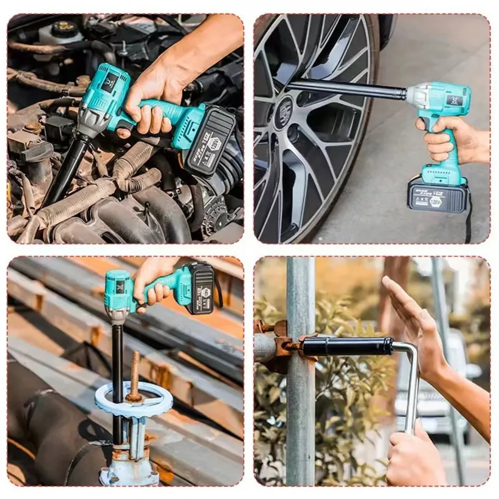 150/200/300mm Deep Impact Hex Wrench Overlength Electric Impact Hex Wrench Socket Special Tool Socket Head 1/2\