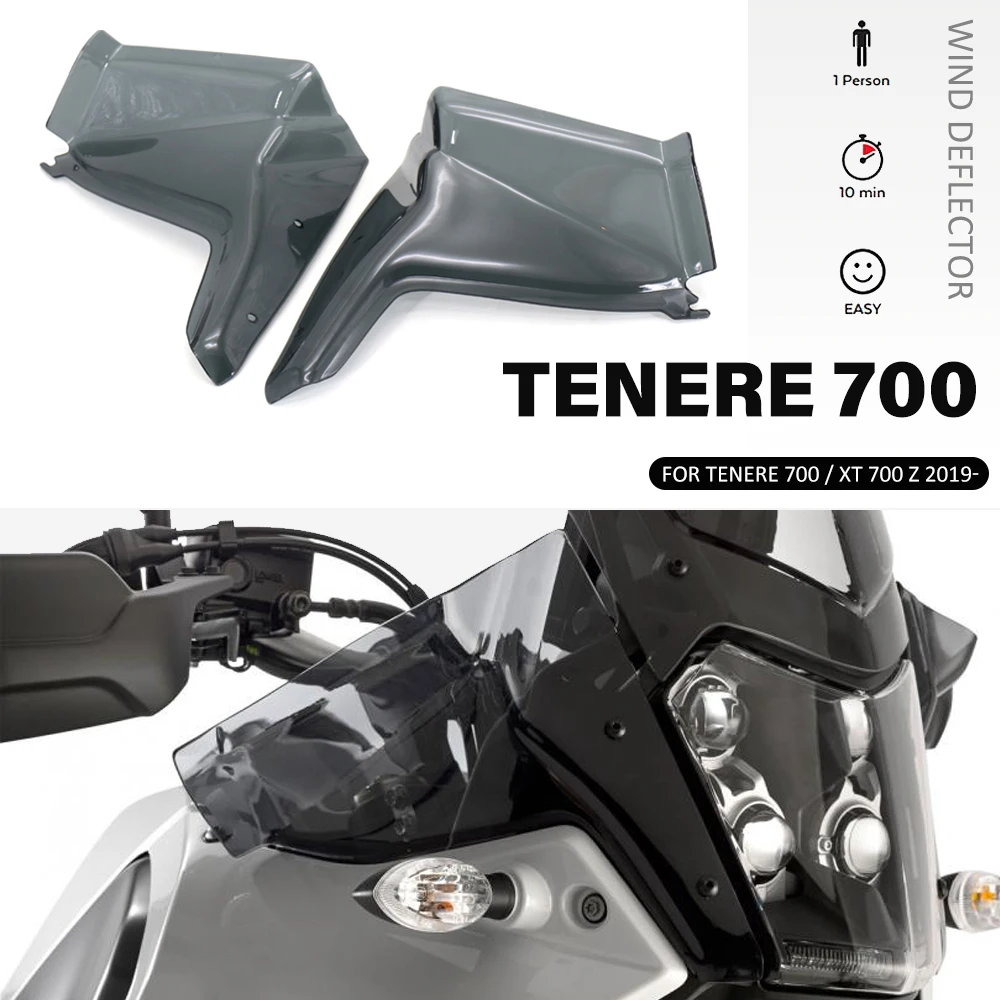 Motorcycle For Yamaha Tenere 700 TENERE700 XTZ700 XT700Z 2019 - Windshield Wind Side Deflector Handshield Front Wind Deflector