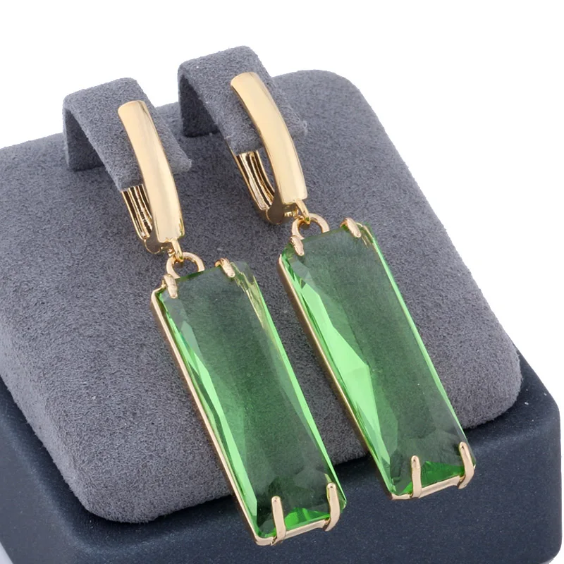 New Trend 2024 Luxury Jewelry Drop Earrings For Women Gold Color Unusual Long Earrings Daily Fashion Jewelry