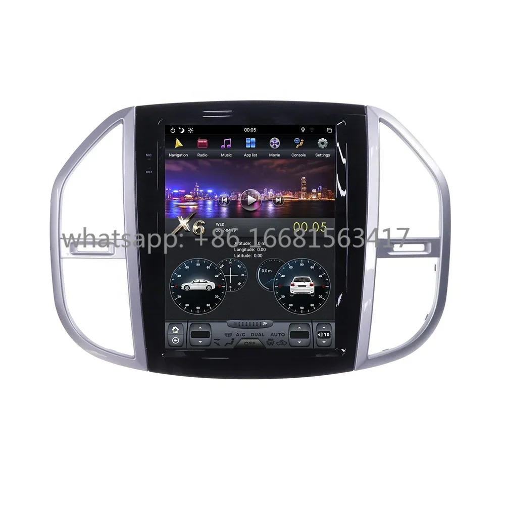 

For Mercedes Benz Vito 2016 + Android Car Multimedia Radio Player New 9.0 PX6 Car GPS Navigation DSP Carplay