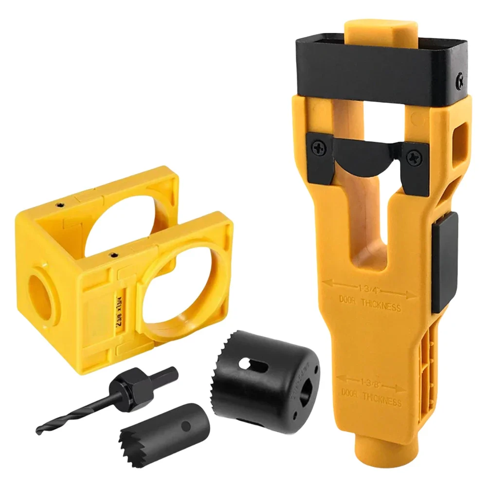Door handle drilling kit for door handle installation 1-3/8-1-3/4 inch wooden door lock buckle
