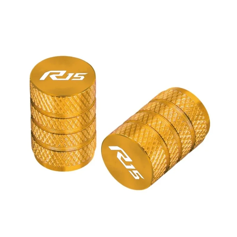 R15 Motorcycle Tyre Valve Caps Air Port Stem Cover CNC Aluminum Accessories for Yamaha YZF R15 V2 V3 ABS 2009-2020