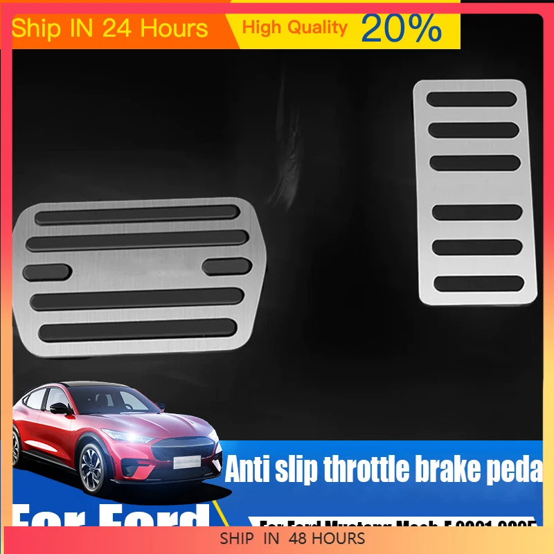 Anti slip accelerator brake pedal car interior decoration accessories Suitable Suitabled Mustang Mach-E 2021 2022 2023 2024 2025
