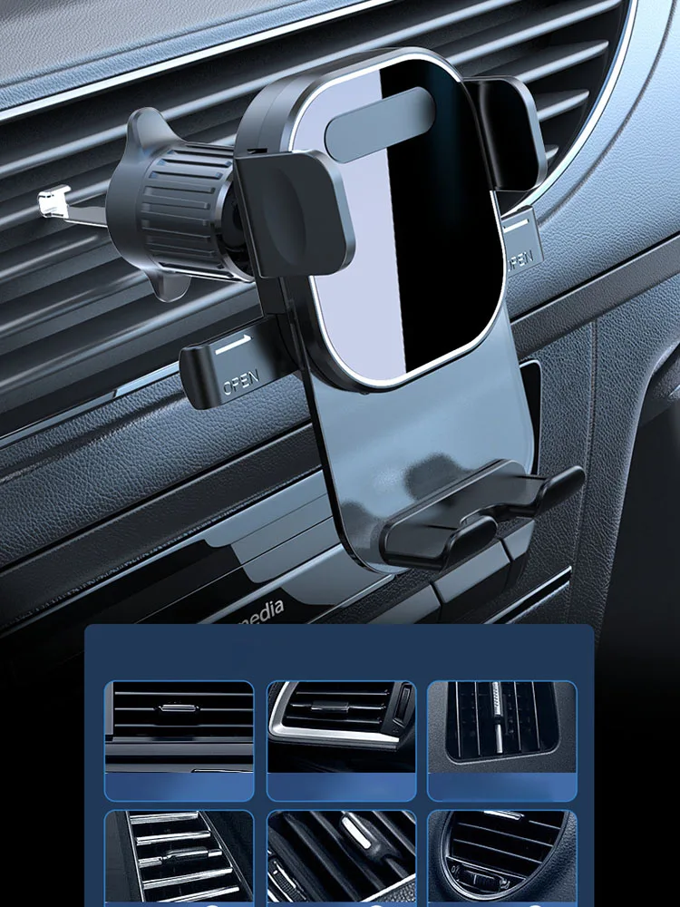 Car Air Vent Mobile Phone Holder Auto Smartphone Stand Car Air Outlet Clip GPS Support For Cellphone Mount Universal Bracket