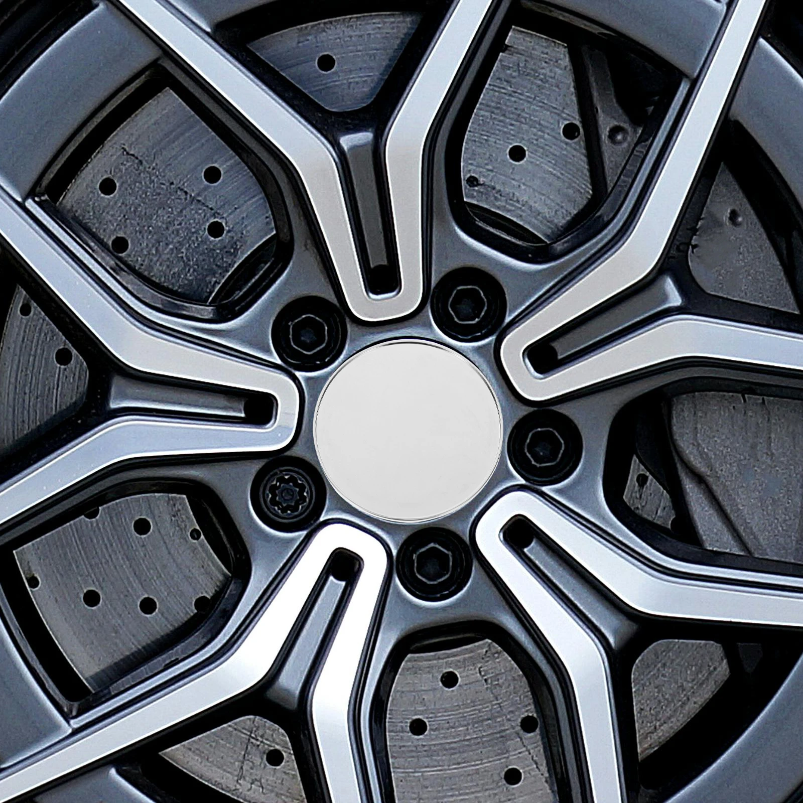 

4Pcs 69MM Wheel Hub Covers 66MM Center Caps Silver ABS Plastic Tire Accessories Car Hubcaps Protect Scratch Damage