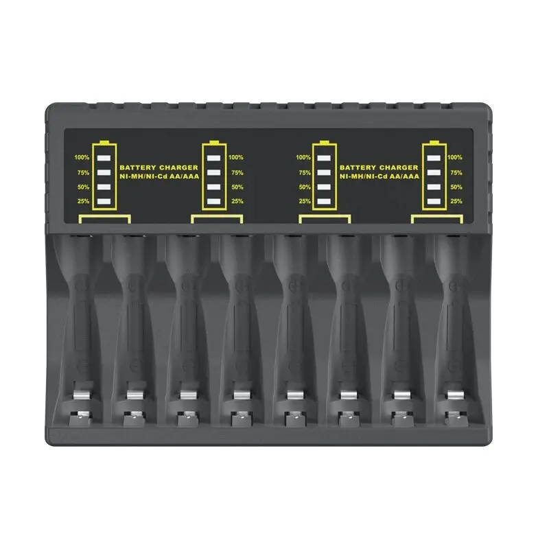 8 ports channels tanks1.2v Ni-MH and 1.2v Ni cd aa aaa Rechargeable BATTERY CHARGER