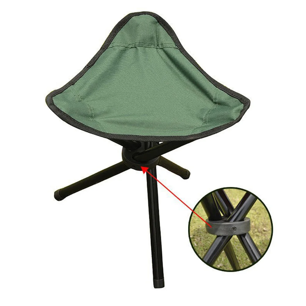 Portátil Folding Tripé Seat, fezes de luz, Travel Stools, cadeira de pesca, ao ar livre, Camping, 5000X700X700cm