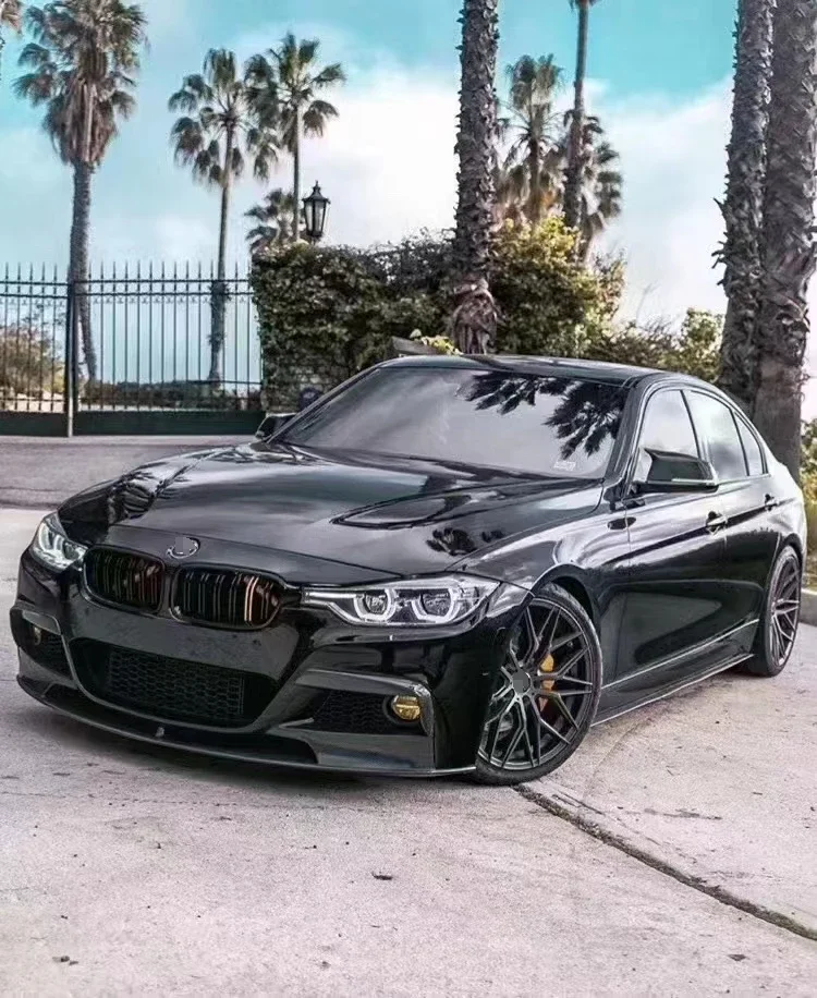 Front Bumper Lip Splitter Spoiler  M Sport for Bmws F30 Front Lip 2012-2018 MP Style carbon fiber body kit