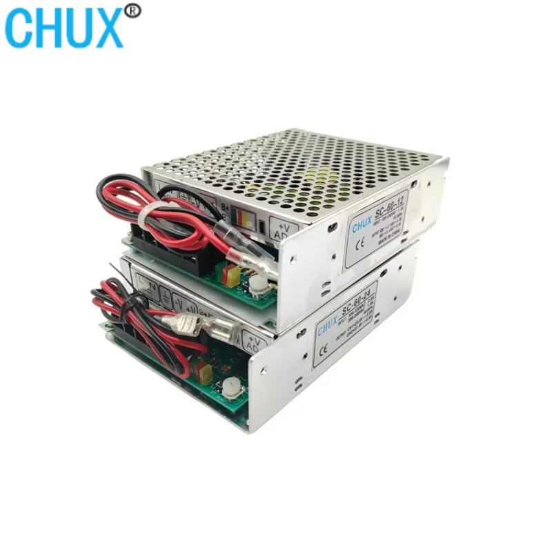 CHUX 60W UPS Battery Charge Function Switching Power Supply 12V 24V 13.8V 27.6V DC Output Universal AC LED Supplies