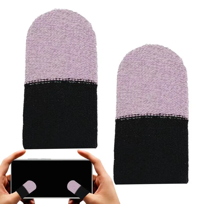 Game Finger Sleeves 2PCS Sweat Proof Breathable Finger Sleeve Gloves Gamer Gloves For Mobile Phone Games Game Artifact Game