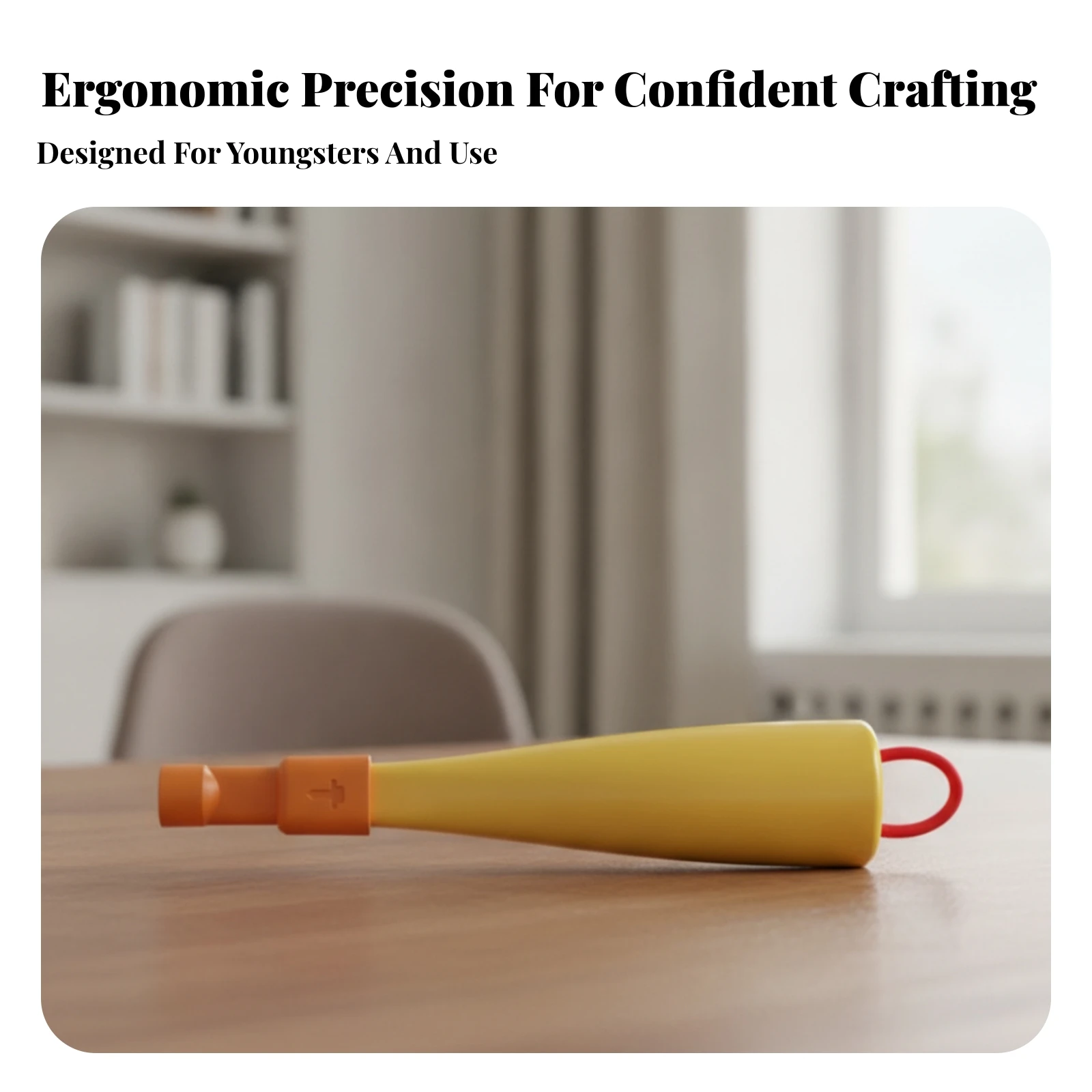 Corrugated Cardboard Cutter Easy to Use Paperboard Cutting Tool Cardboard Cutter with Loop Ergonomic Craft Blade Tapered