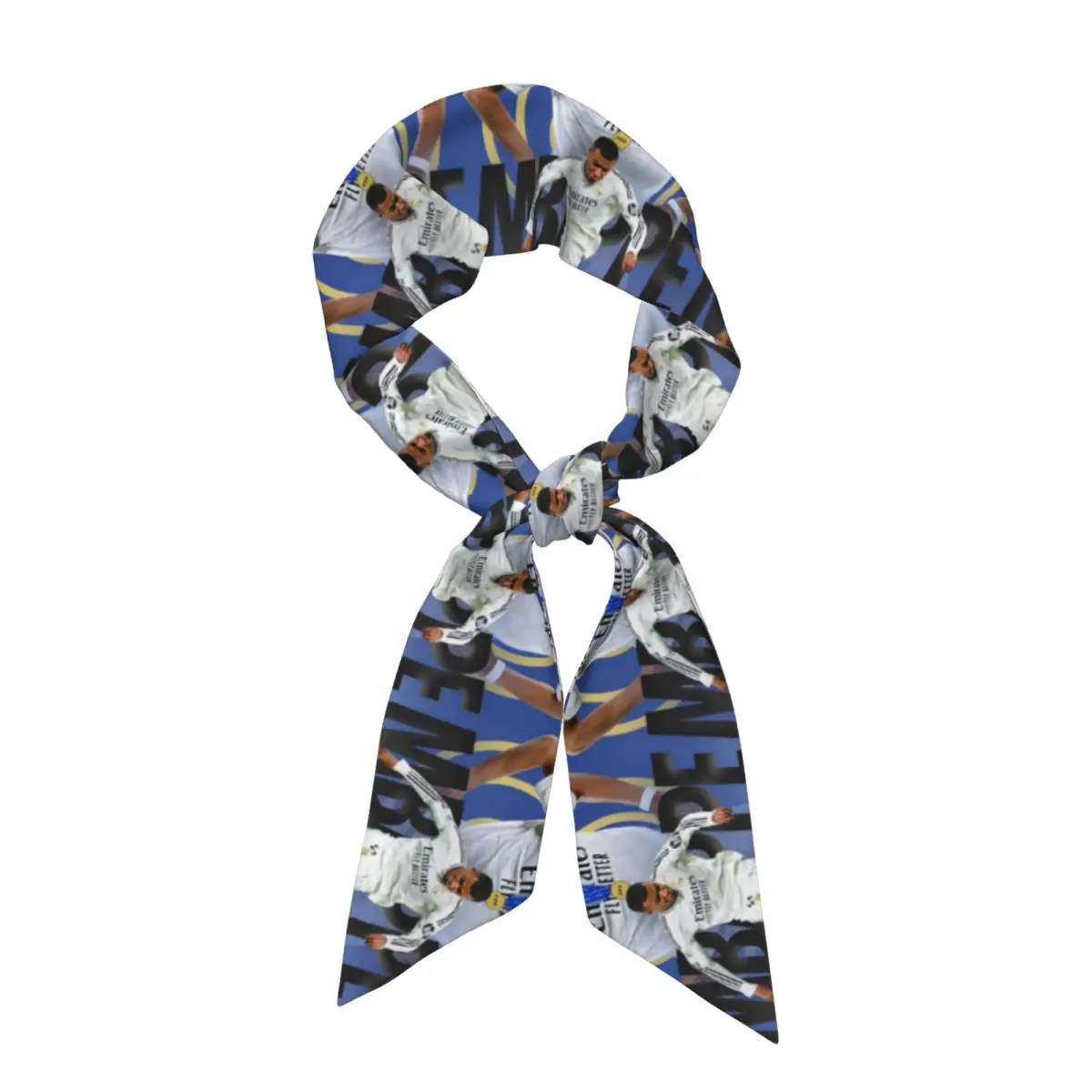 Football KM Mbappe Soccer (6) Women Long Narrow Scarf Soft Skinny Scarf Multi-use Neck Head Wrap for Office Daily Party