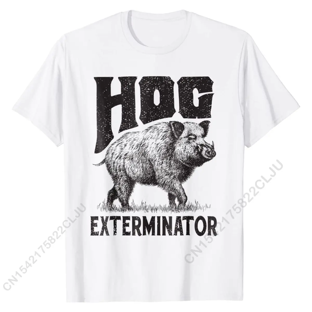 Funny Huntin Pig Sus Hunter Man Exterminator Shirt Cotton Young Tshirts Fitness Tight Tops Men Tees Classic Summer