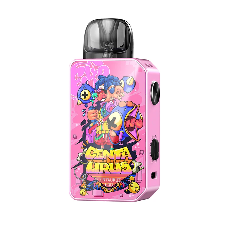 طقم Vape Centaurus E40 الأصلي المفقود ، جراب 40 واط مع بطارية ، 3 خرطوشة E Plus ، جهاز تبخير السجائر الإلكترونية RBA