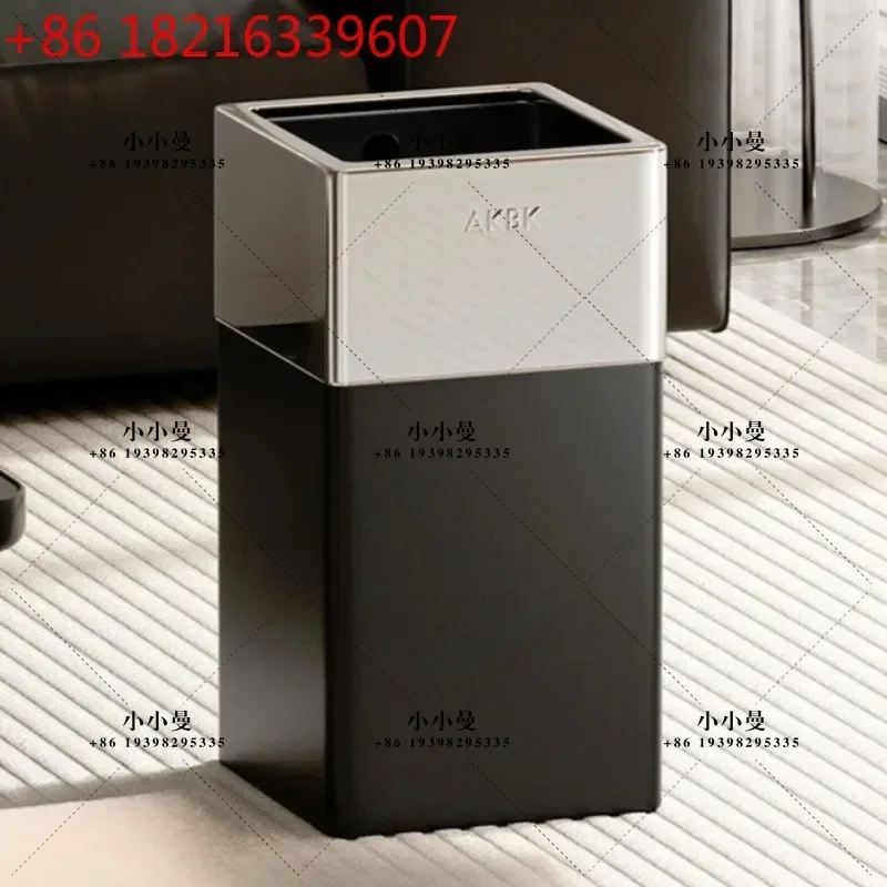 YAOKitchen Bathroom Garbage Can Bedroom Living Room Trash Can Household Luxury Litter Bins Large Trash Bin Waste Toilet Cleaning